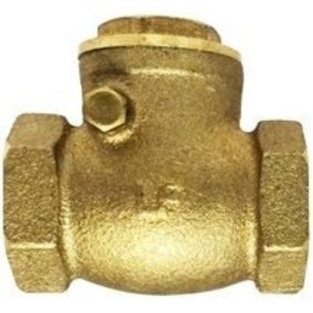 MIDLAND METAL Swing Check Valve, Lead Free, 12 Nominal, FIPT End Style, 200 psi WOG125 psi WSP Pressure, Media 940352LF